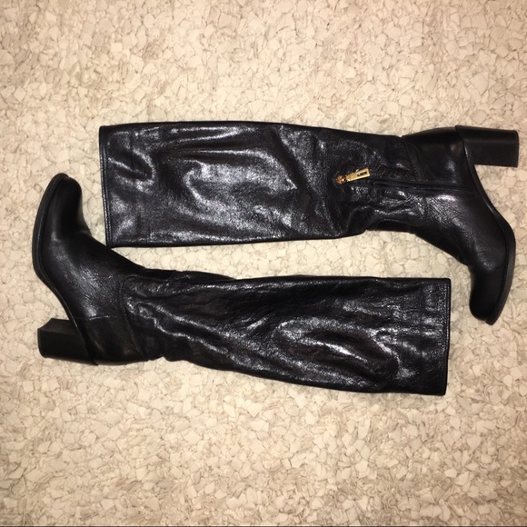 Authentic PRADA boots 13" small narrow calves - Picture 6 of 12